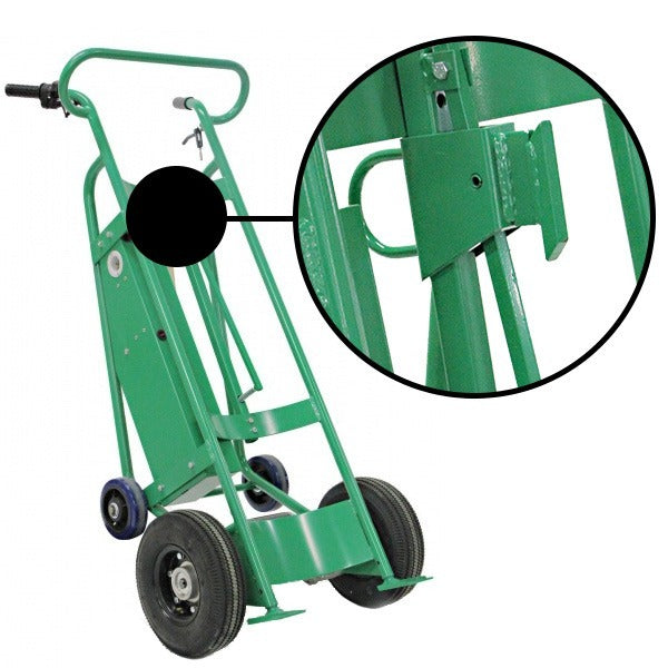 Powered Drum Hand Truck | Pneumatic Wheels | Fiber Drum Chime Hook | Valley Craft