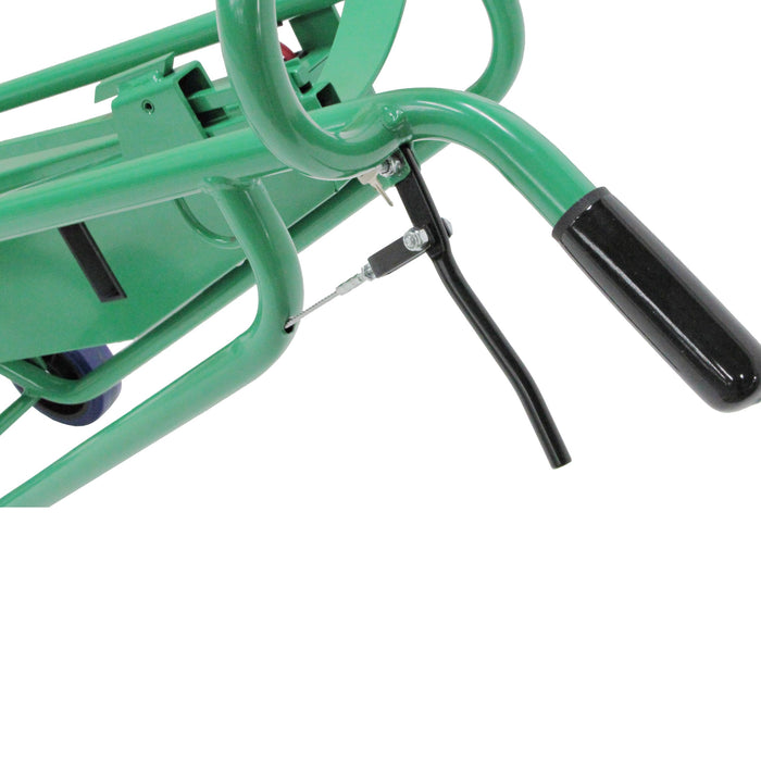 Powered Drum Hand Truck | Pneumatic Wheels | Security Cable Chime Hook | Valley Craft
