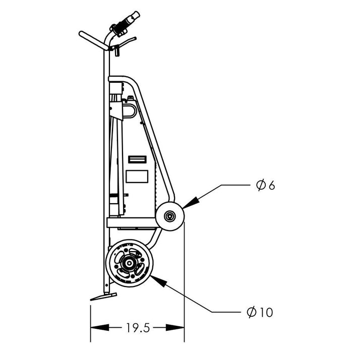 Powered Drum Hand Truck | Solid Rubber Wheels | Locking Cover Chime Hook | Valley Craft