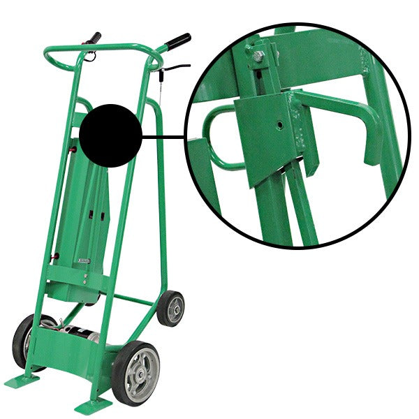 Powered Drum Hand Truck | Solid Rubber Wheels | Locking Cover Chime Hook | Valley Craft