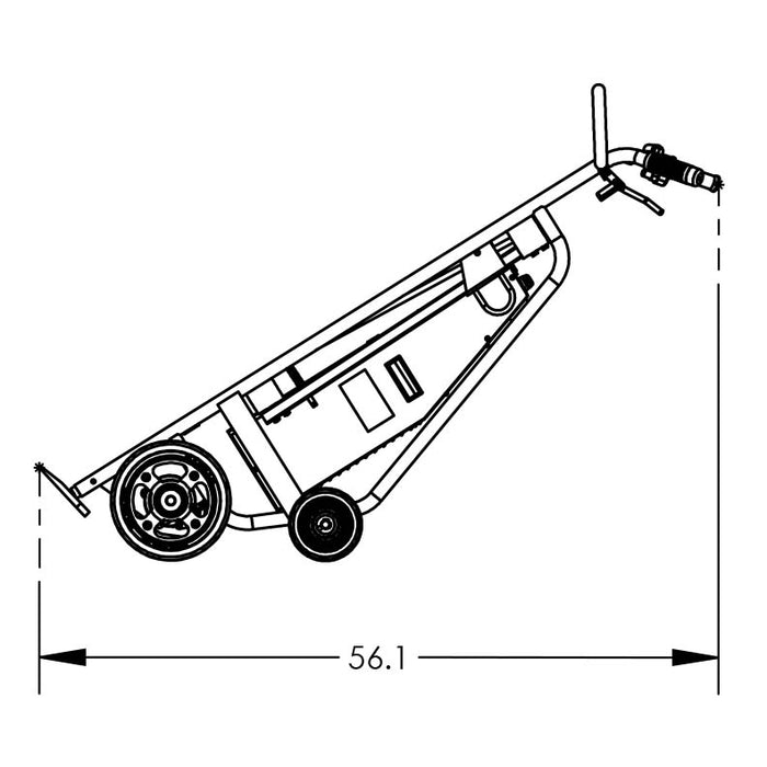 Powered Drum Hand Truck | Solid Rubber Wheels | Security Cable Chime Hook | Valley Craft