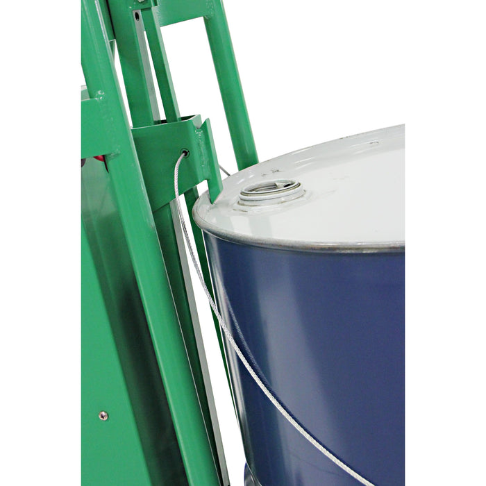 Powered Drum Hand Truck | Solid Rubber Wheels | Security Cable Chime Hook | Valley Craft