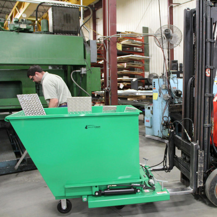 Forklift Dumpster Attachment | Powered Self-Dumping  | Valley Craft
