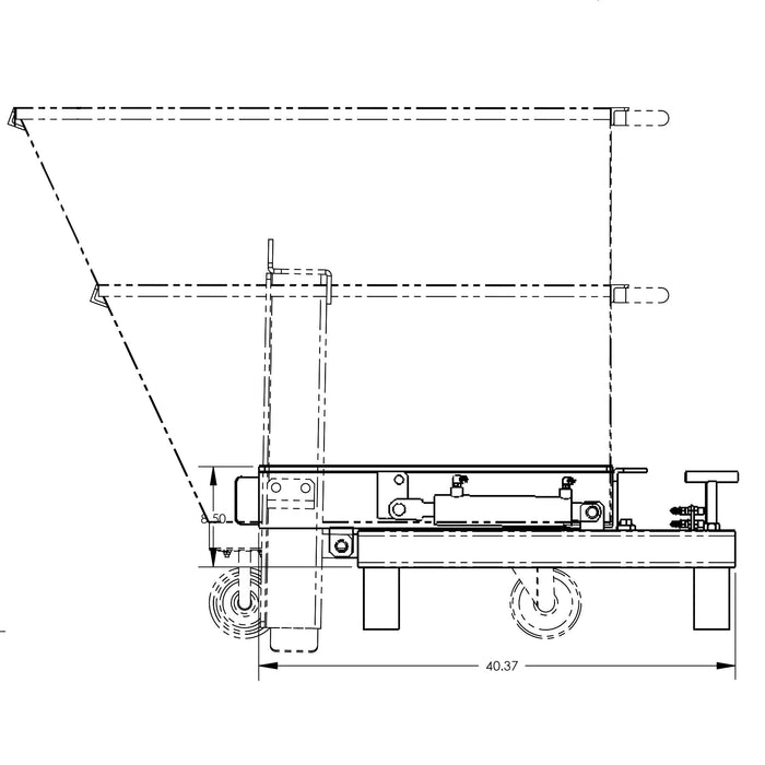 Forklift Dumpster Attachment | Powered Self-Dumping  | Valley Craft