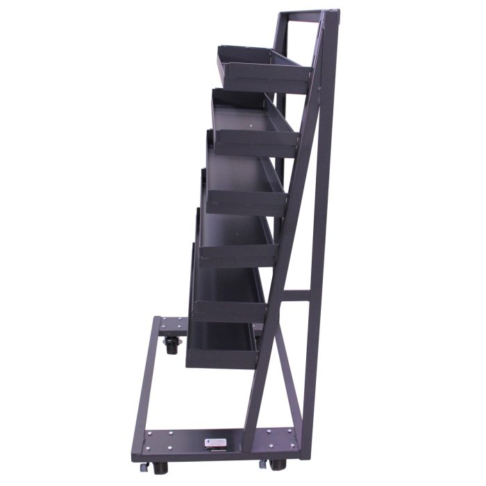 A-Frame Cart | Heavy Duty | Single-sided | 6 Trays with Lip | Valley Craft