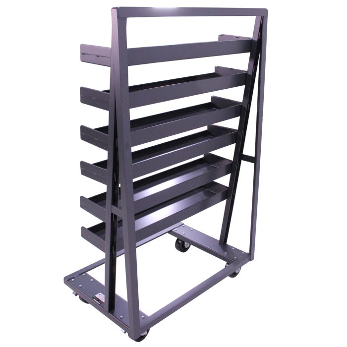 A-Frame Cart | Heavy Duty | Single-sided | 6 Trays with Lip | Valley Craft