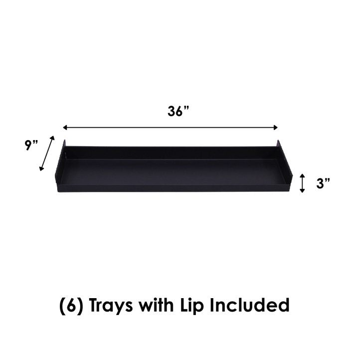 A-Frame Cart | Heavy Duty | Single-sided | 6 Trays with Lip | Valley Craft