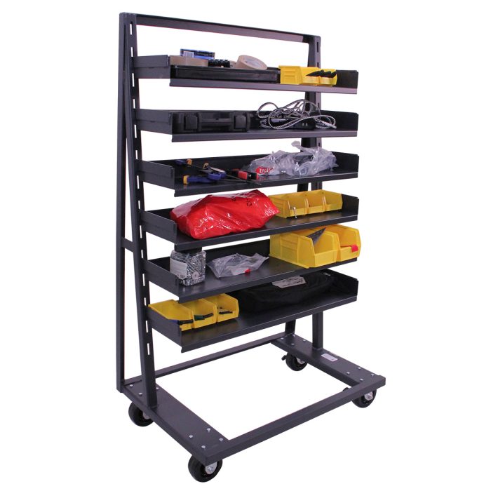A-Frame Cart | Heavy Duty | Single-sided | 6 Trays | Valley Craft