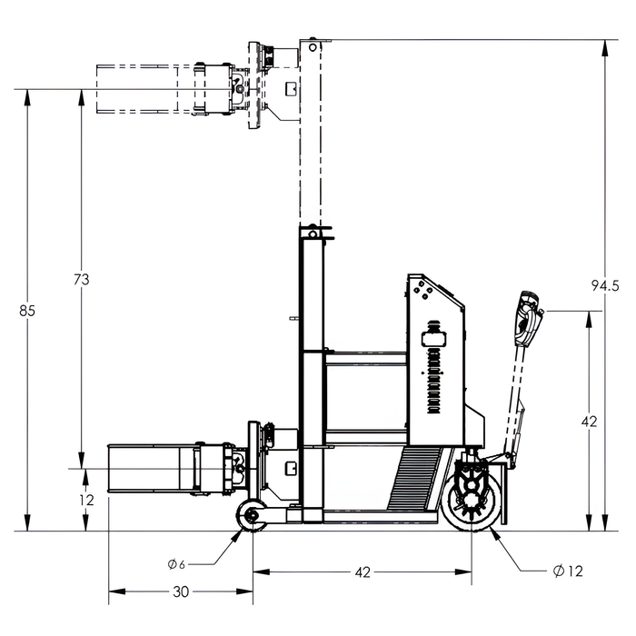 Drum Rotator &Lift | Telescopic | Deluxe | Valley Craft