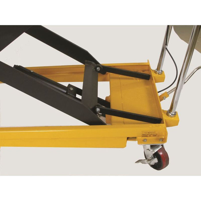 Wesco 273261 Long‑Deck Scissors Lift Table – 1,100 lb Capacity, 63″×32″ Platform