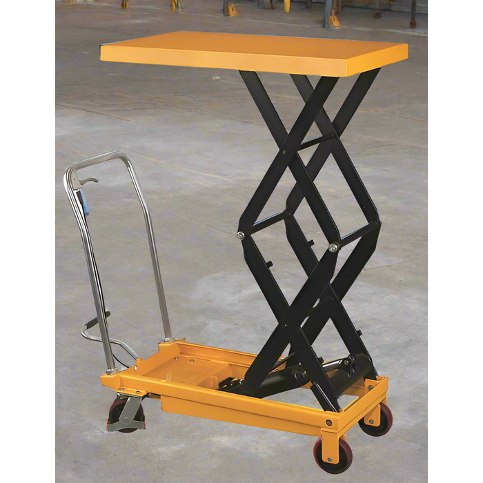 Wesco 272862 Double‑Scissors High‑Lift Table – 1,540 lb Capacity, 24″×48″ Platform