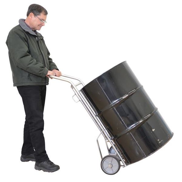 Wesco 156DH‑PP8‑SS Stainless Steel Drum & Hand Truck – 600 lb Capacity