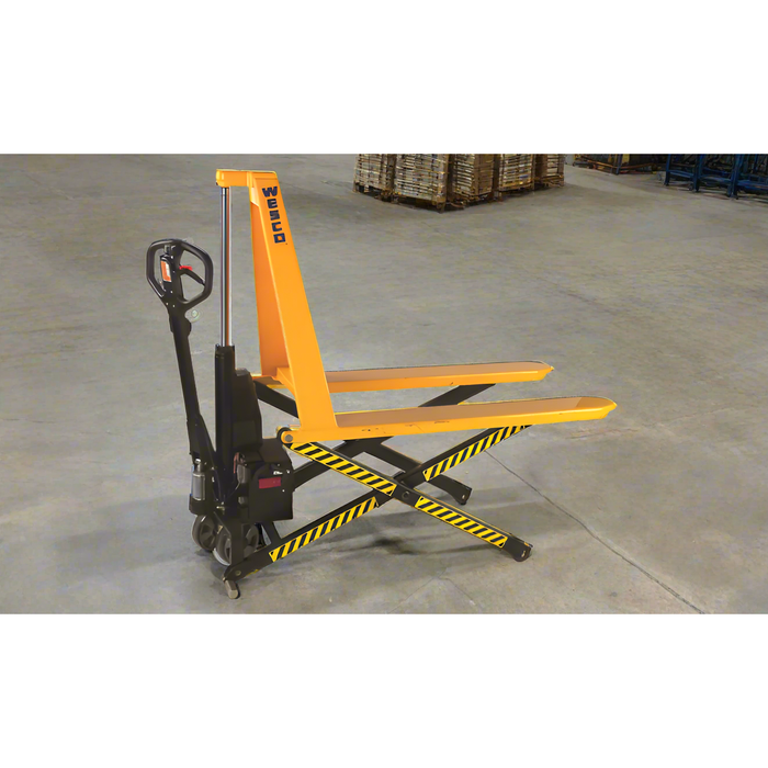 Wesco Electric High‑Lift Pallet Truck – 21″×45″, 2 200 lb Capacity | Model 272460
