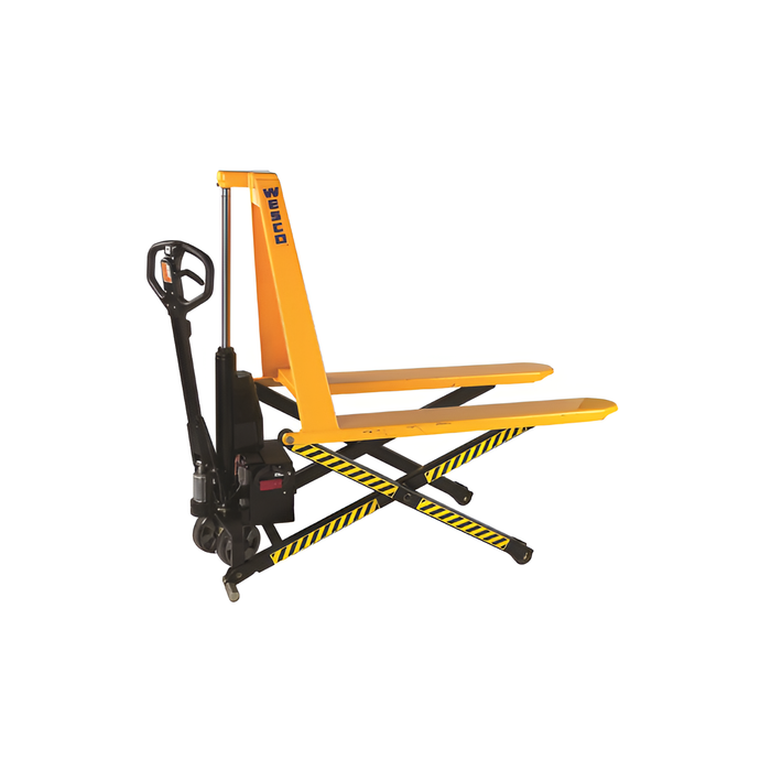 Wesco Electric High‑Lift Pallet Truck – 21″×45″, 2 200 lb Capacity | Model 272460