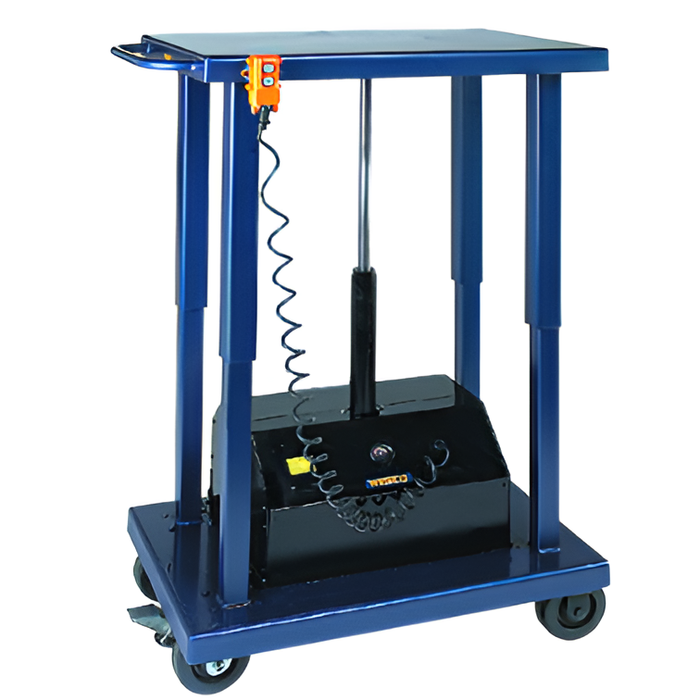 Wesco Powered Lift Table – 32″×48″ Platform, 6 Casters, 6000 lb Capacity, 59″ Lift Height | Model 261107