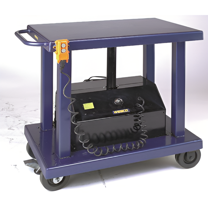 Wesco Powered Lift Table – 32″×48″ Platform, 6 Casters, 6000 lb Capacity, 59″ Lift Height | Model 261107