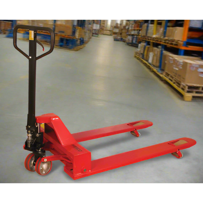 Wesco 4‑Way Pallet Truck – 4,000 lb Capacity, 33″×48″ Forks (Part 273400)