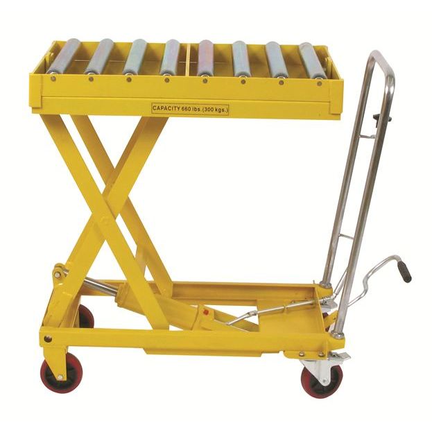 Wesco DRT‑2033 Roll‑Top Scissors Lift Table – 660 lb, 19.5″×32.5″ Platform, 38.25″ Lift