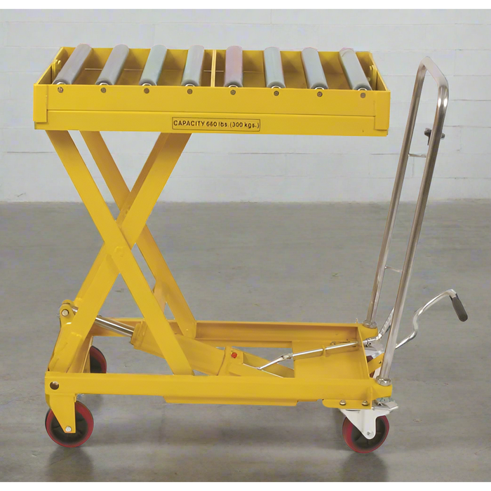 Wesco DRT‑2033 Roll‑Top Scissors Lift Table – 660 lb, 19.5″×32.5″ Platform, 38.25″ Lift