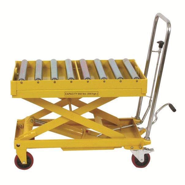 Wesco DRT‑2033 Roll‑Top Scissors Lift Table – 660 lb, 19.5″×32.5″ Platform, 38.25″ Lift