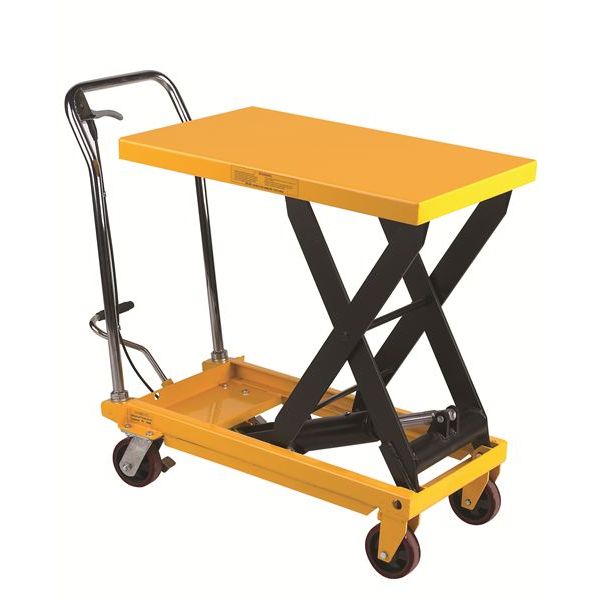 Wesco 260199 Fixed Handle Scissor Lift Table – 700 lb Capacity, 19.5″ × 32″ Platform