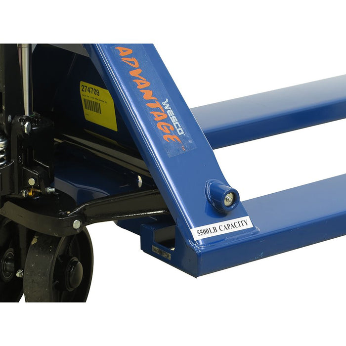 Wesco 274709 ADVANTAGE™ PRO Pallet Truck – 5,500 lb Capacity, 27″ × 48″ Forks