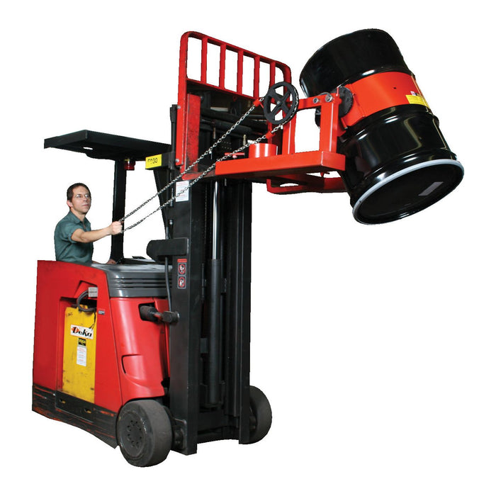 Fork Truck Drum Lifter & Tilter | 800 lb Cap. Full Drum | Wesco Industrial Products