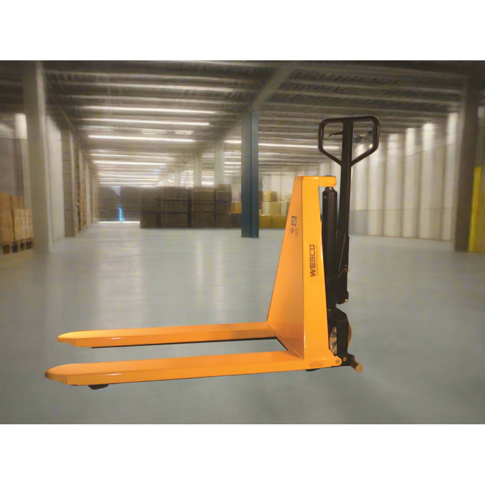 Wesco NTSHL27 Manual High‑Lift Pallet Truck – 2,200 lb, 27″×44.5″ Forks