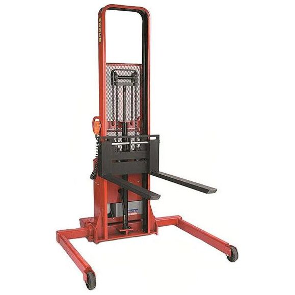 Powered Stacker | 3" x 42" Fork | 1500 lb Capacity | Adjustable Base | Wesco Industrial Products 261068