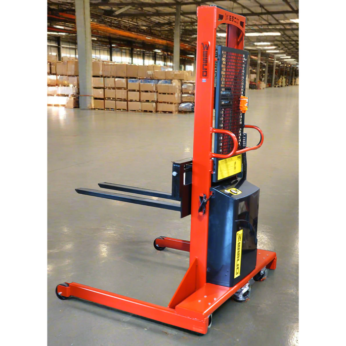 Powered Stacker | 3" x 25" Fork | 1500 lb Capacity | Fixed Base | Wesco Industrial Products 261083