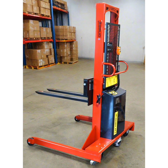 Powered Stacker | 3" x 30" Fork | 1500 lb Capacity | Fixed Base | Wesco Industrial Products 261059