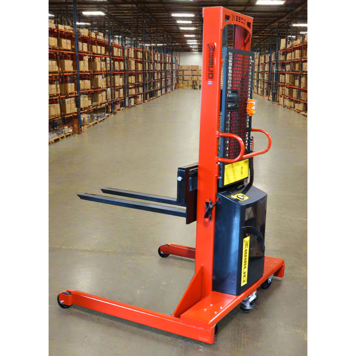 Powered Stacker | 3" x 42" Fork | 1500 lb Capacity | Fixed Base | Wesco Industrial Products 261062