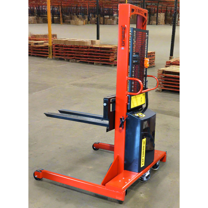 Powered Stacker | 3" x 25" Fork | 1500 lb Capacity | Fixed Base | Wesco Industrial Products 261085