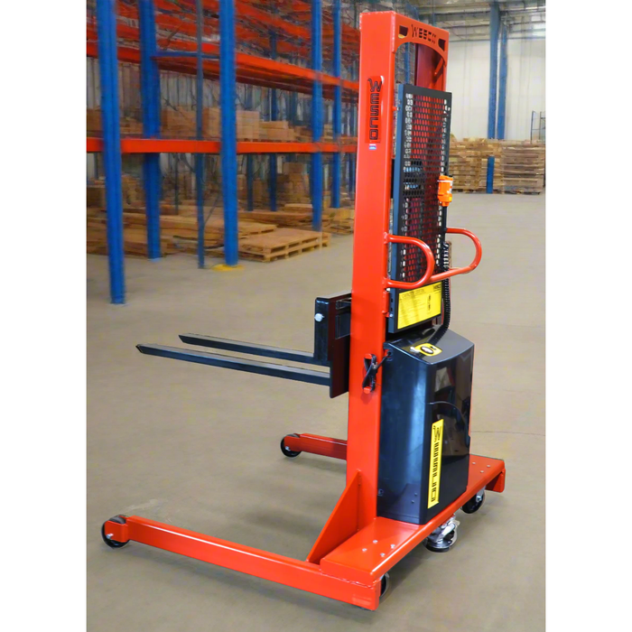 Powered Stacker | 3" x 25" Fork | 2000 lb Capacity | Fixed Base | Wesco Industrial Products 261094