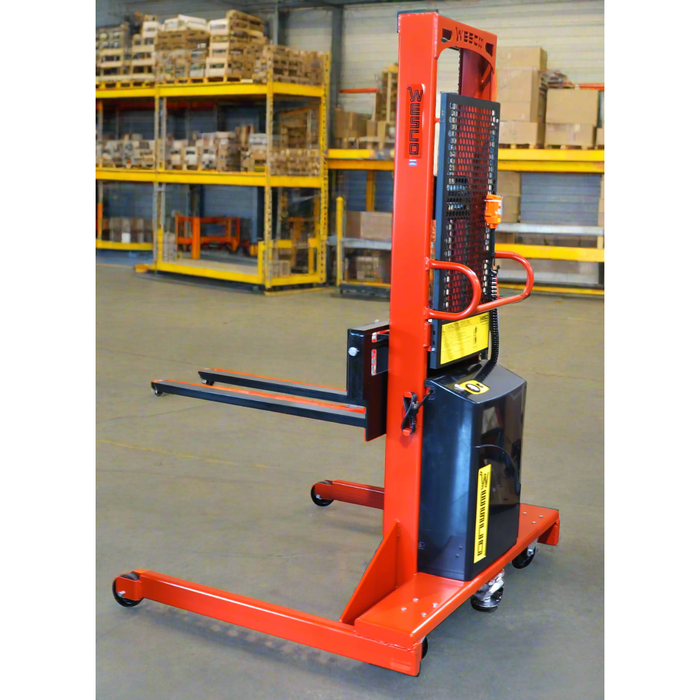 Powered Stacker | 3" x 30" Fork | 1500 lb Capacity | Fixed Base | Wesco Industrial Products 261060