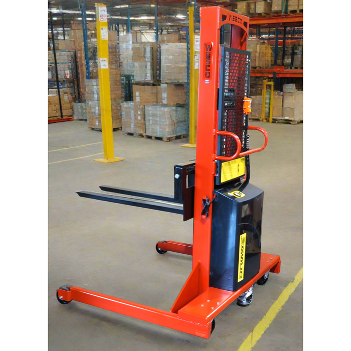 Powered Stacker | 3" x 30" Fork | 1500 lb Capacity | Fixed Base | Wesco Industrial Products 261060