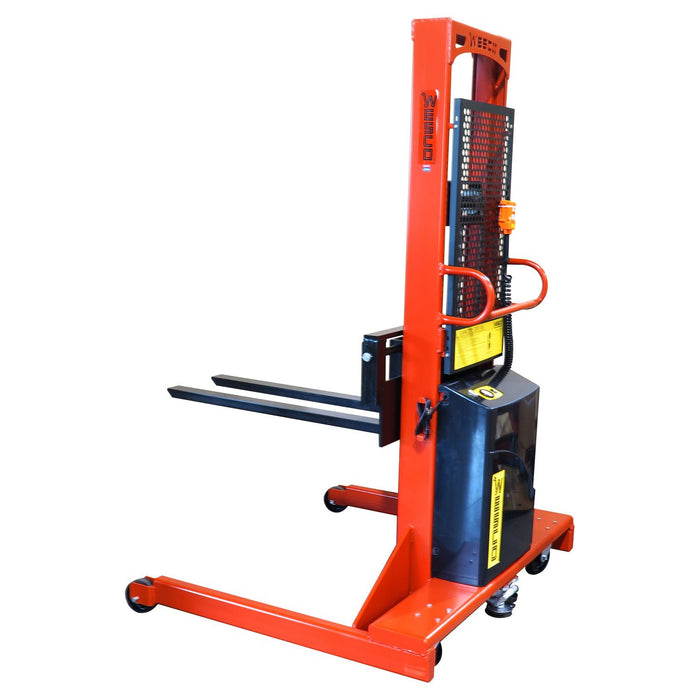 Powered Stacker | 3" x 42" Fork | 2000 lb Capacity | Fixed Base | Wesco Industrial Products 261048