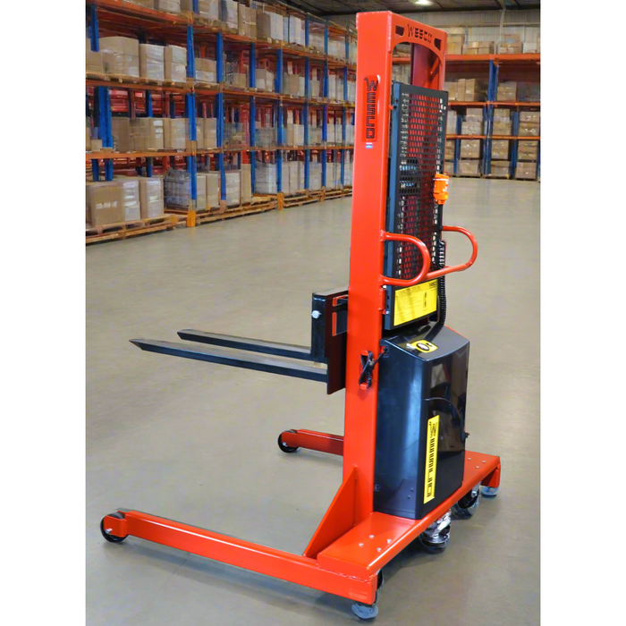 Powered Stacker | 3" x 25" Fork | 1500 lb Capacity | Fixed Base | Wesco Industrial Products 261082