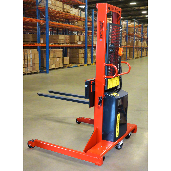 Powered Stacker | 3" x 42" Fork | 1500 lb Capacity | Fixed Base | Wesco Industrial Products
