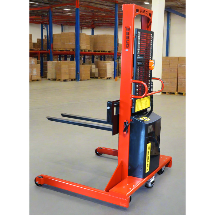 Powered Stacker | 3" x 42" Fork | 1500 lb Capacity | Fixed Base | Wesco Industrial Products 261067