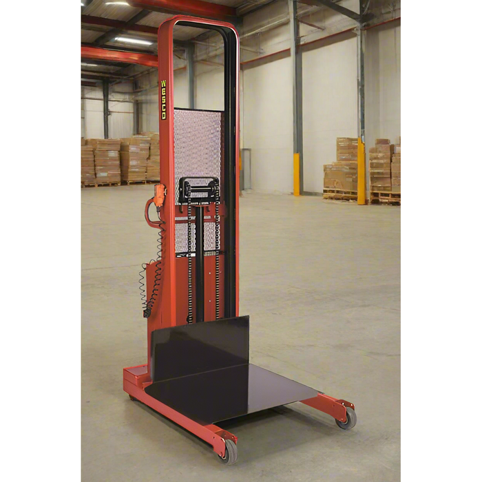 Powered Stacker | 30" x 32" Platform | 2000 lb Capacity | Fixed Base | Wesco Industrial Products 261057