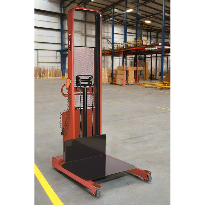 Powered Stacker | 30" x 32" Platform | 1500 lb Capacity | Fixed Base | Wesco Industrial Products 261072