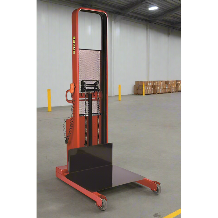Powered Stacker | 30" x 32" Platform | 2000 lb Capacity | Fixed Base | Wesco Industrial Products 261058