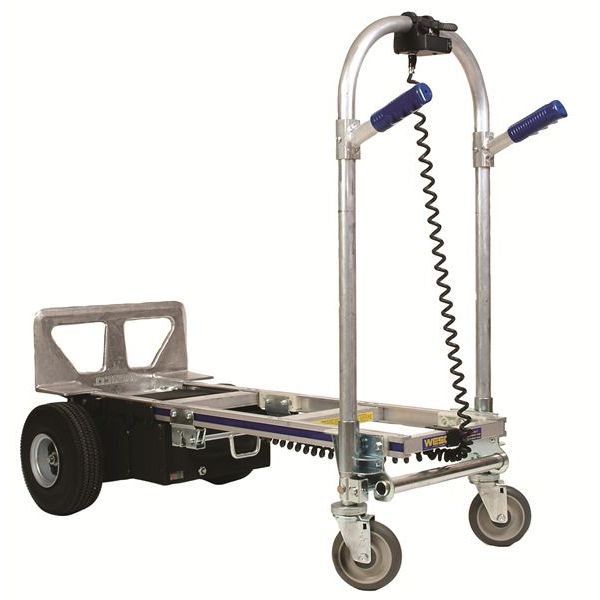 Wesco CobraPro Jr. 220653 Battery-Powered Convertible Hand Truck – 600 lb (2-wheel) / 1,200 lb (4-wheel)