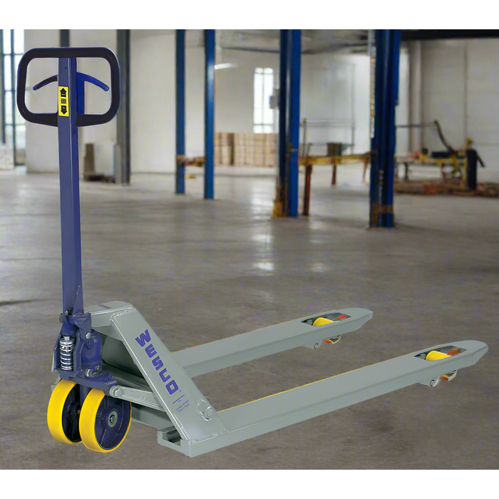 Wesco 272761 Deluxe Lowboy Pallet Truck – 5,500 lb Capacity, 21″ × 42″ Forks