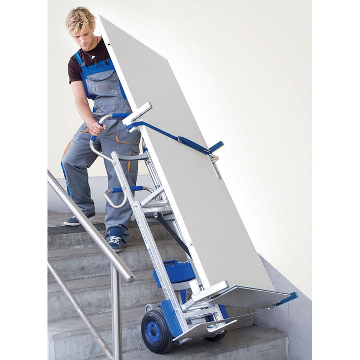 Wesco Liftkar SAL Powered Stair-Climbing Hand Truck – 240–375 lb Capacity; Door/Window Holder Support