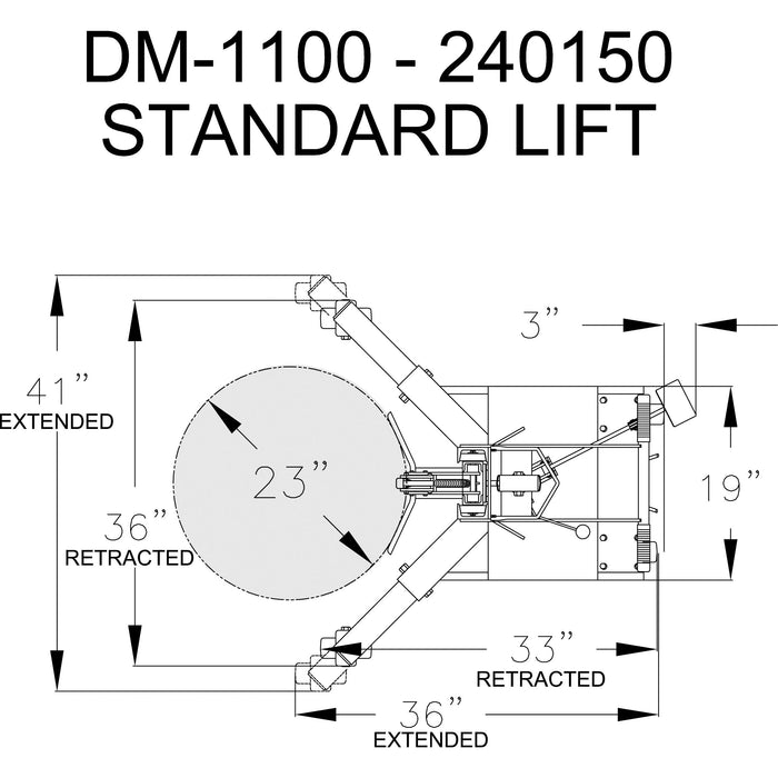 Drum Handler | 650/1100 lb Capacity | Standard | Wesco Industrial Products 240150