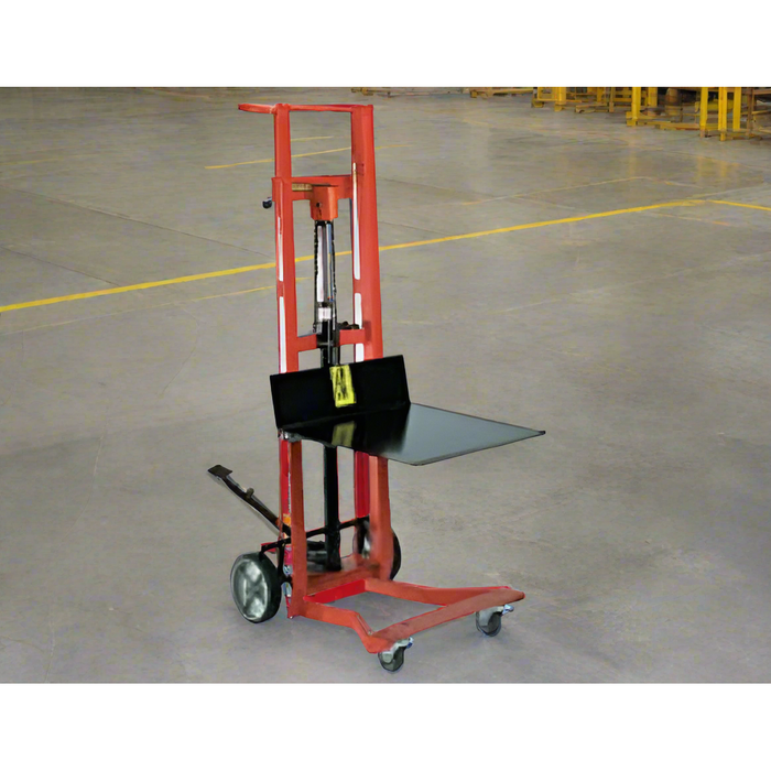 Wesco DPL‑54‑2222 Hydraulic Four‑Wheel Pedalift – 750 lb, 22″×22″ Platform, 54″ Lift
