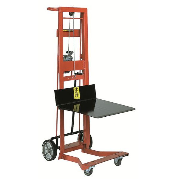 Wesco Steel Winch Pedalift – Model 260021 (750 lb, 54″ Lift, 22×22 Platform)