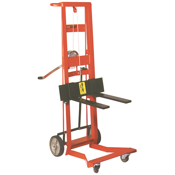 Wesco WDPL‑54‑F Four‑Wheel Winch Pedalift – 750 lb, 3″×18″ Forks, 54″ Lift (Part 260024)